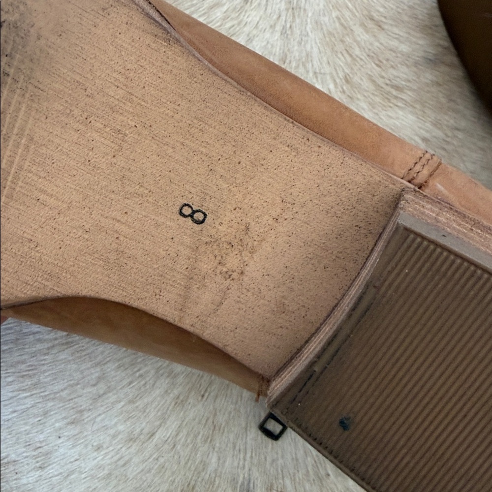 Anthropologie Seychelles Women's Tan SNARE Leather Ankle Booties size 8 - Picture 6 of 15